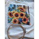 Set Goblen - Vaza albastra cu floarea soarelui