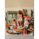 Pictura pe numere - Framantam painea cu mama 40х40 cm
