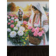Pictura pe numere - Aroma trandafirilor de dimineata 40х40 cm