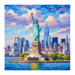 Pictura pe numere - NEW YORK, NEW YORK 40х40 сm