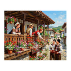 Pictura pe numere - Tinerii petitori 40х50сm