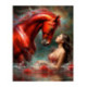 Pictura pe numere - Scarlet si calul rosu 40х50сm