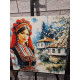 Pictura pe numere - Frumoasa Iulia la casa parinteasca 40х40 сm
