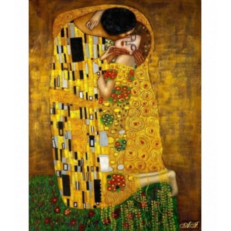 Pictura pe numere - Sarutul-dupa pictura lui Klimt