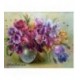 Pictura pe numere - Vaza cu flori gingase violet
