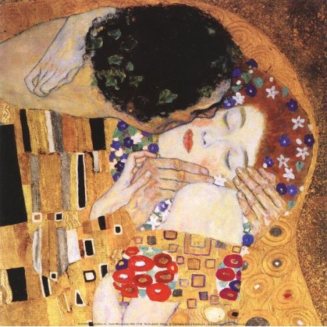 Pictura pe numere - Sarutul din apropiere - dupa imaginea lui Gustav Klimt